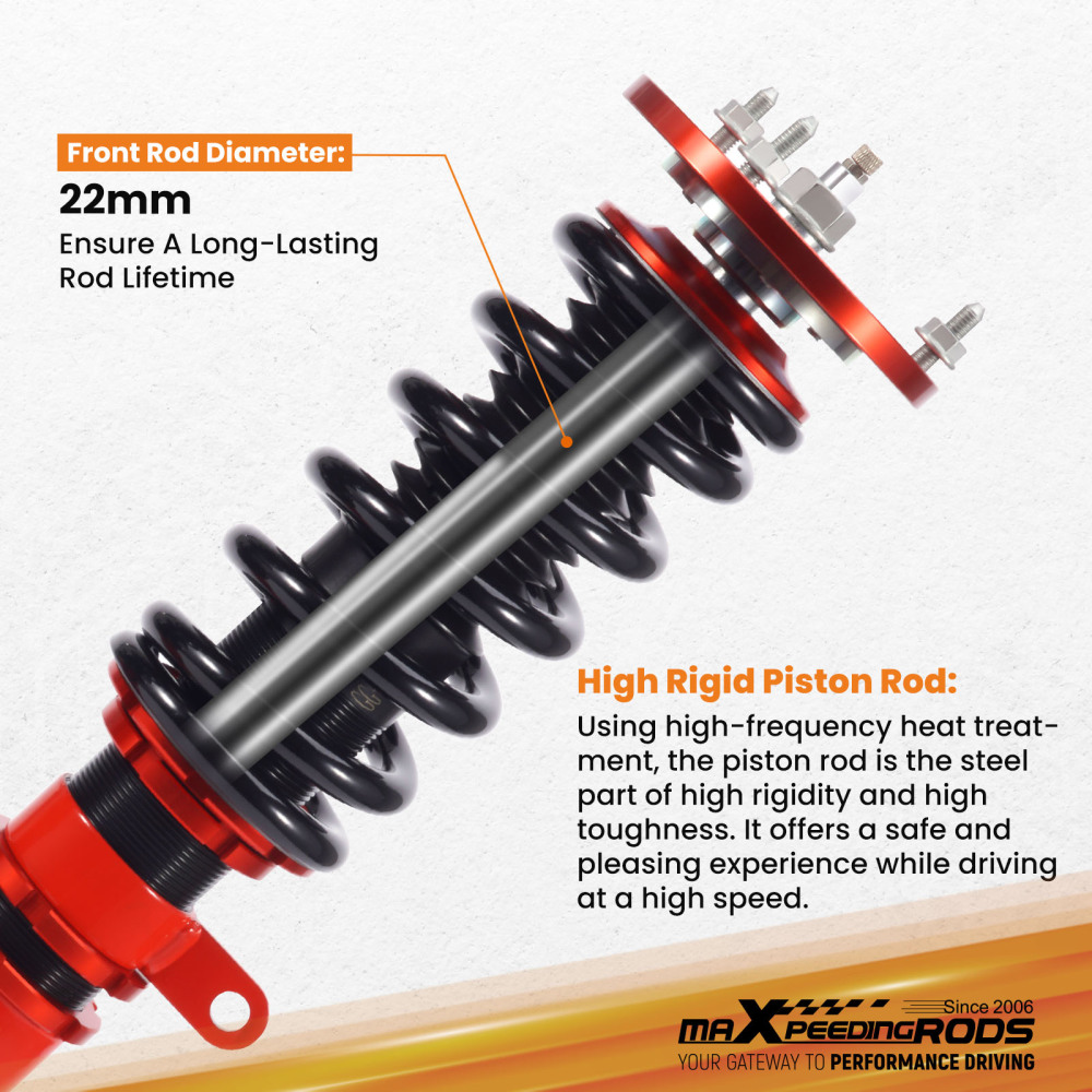 24 Way Adjustable Coilovers Suspension compatible for BMW 5-Series SEDAN AWD E60 2004-2010