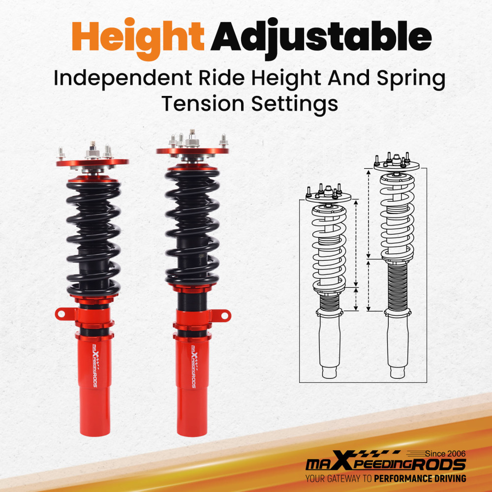 24 Way Adjustable Coilovers Suspension compatible for BMW 5-Series SEDAN AWD E60 2004-2010