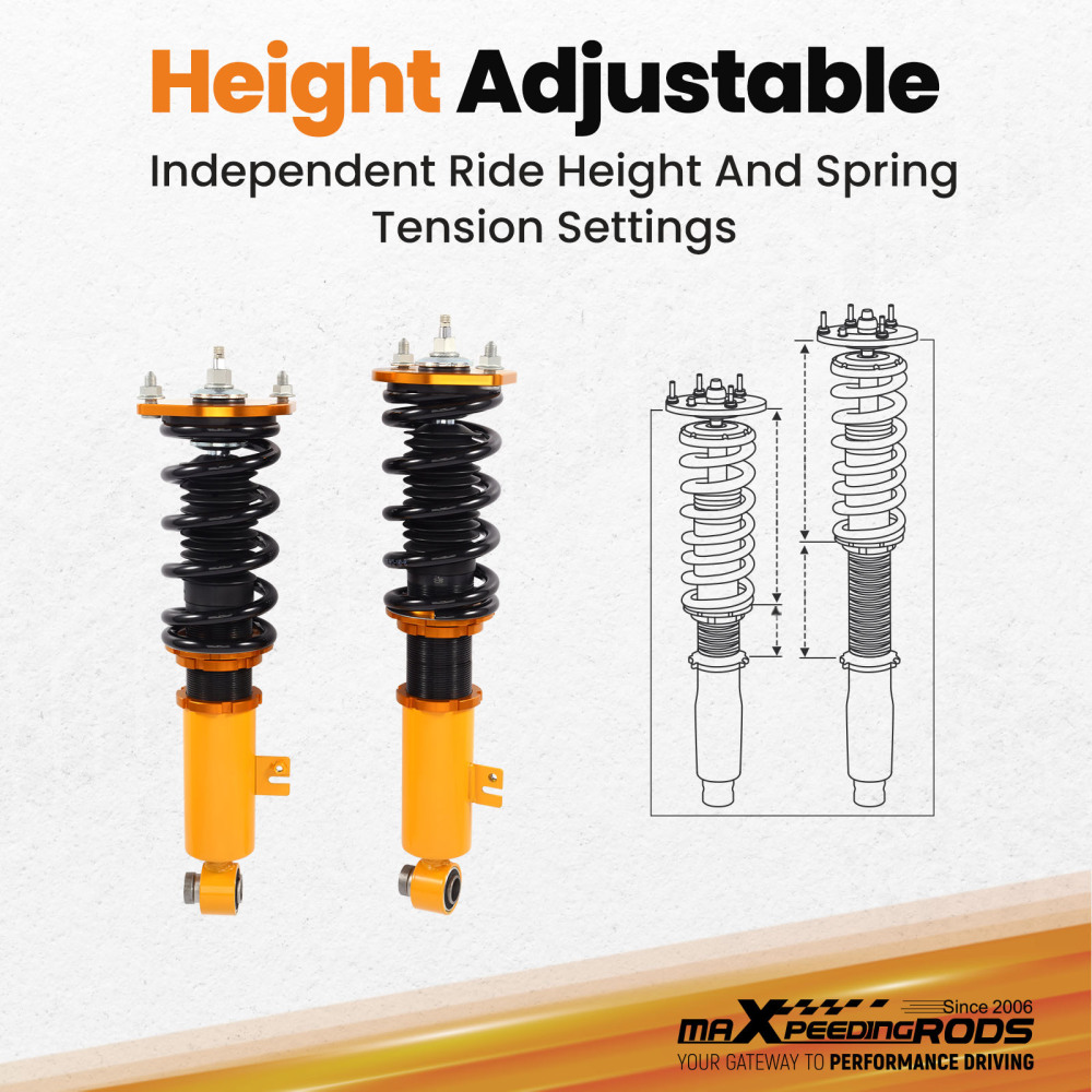 Coilovers Suspension Kits compatible for Nissan 300ZX 90-96 z32 coilovers Shock Absorber Strut Damper Lowering Kit