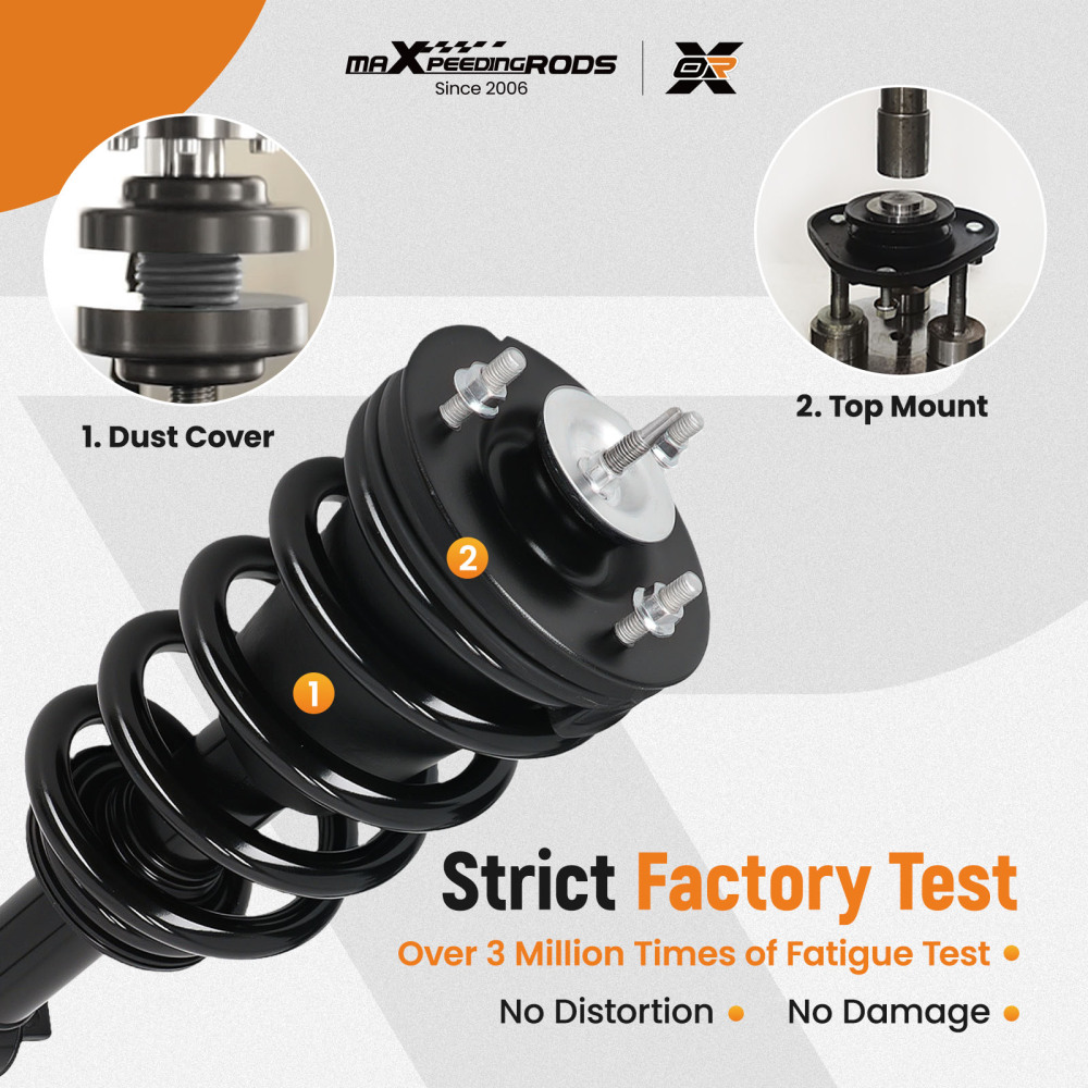 Front Shock Absorbers compatible for Chevy Silverado 1500 compatible for GMC Sierra 1500 RWD 2014-2018