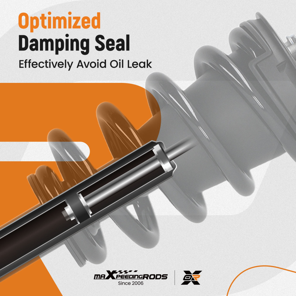 Front Shock Absorbers compatible for Chevy Silverado 1500 compatible for GMC Sierra 1500 RWD 2014-2018