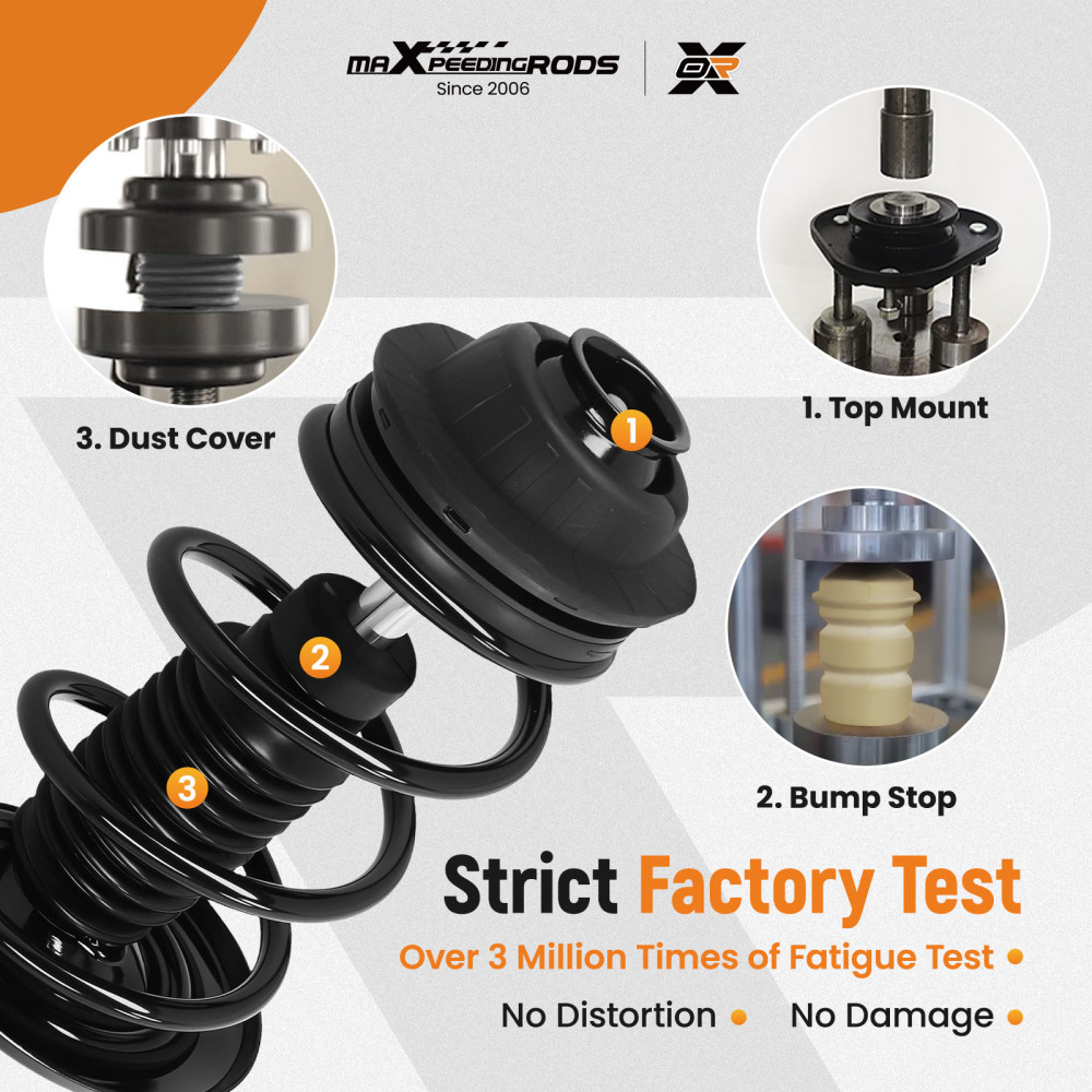 Front Rear Strut Assembly compatible for Dodge Dart Aero 2013-2016 SE SXT 272642 272641