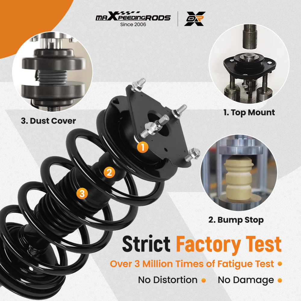 Front Suspension Strut w/ Coil Spring compatible for Ford Edge 3.5L,3.7L 2012-2014 372888