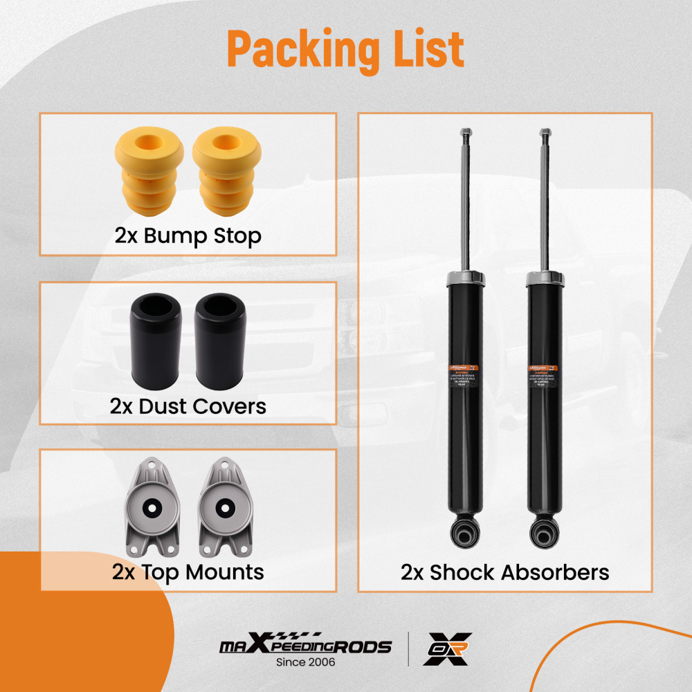 2x Rear LeftRight Shock Absorbers Struts compatible for BMW F30 F31 F36 320i 328i 440i