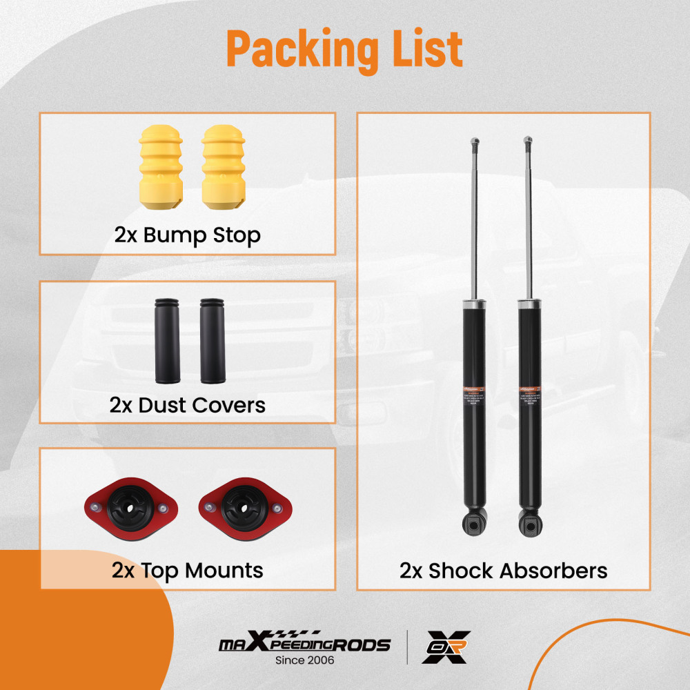 REAR SHOCK ABSORBER compatible for BMW E46 E36 SHOCKERS BUMP STOP KIT