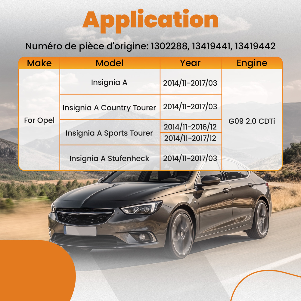 Turbo Intercooler HosePipe Kit For Insignia 1.6 CDTi 2015-2017 13419441