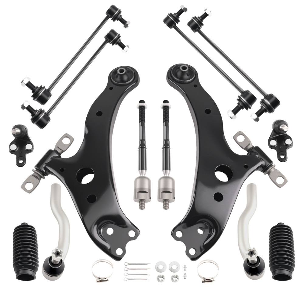 Complete Front Lower Control Arms Ball Joint Sway Bar Link compatible for Camry ES300 02-03