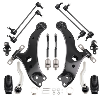 Complete Front Lower Control Arms Ball Joint Sway Bar Link compatible for Camry ES300 02-03