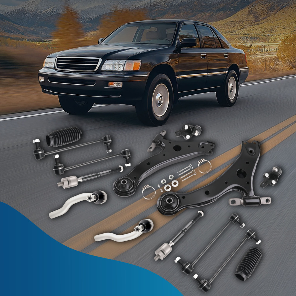 Complete Front Lower Control Arms Ball Joint Sway Bar Link compatible for Camry ES300 02-03