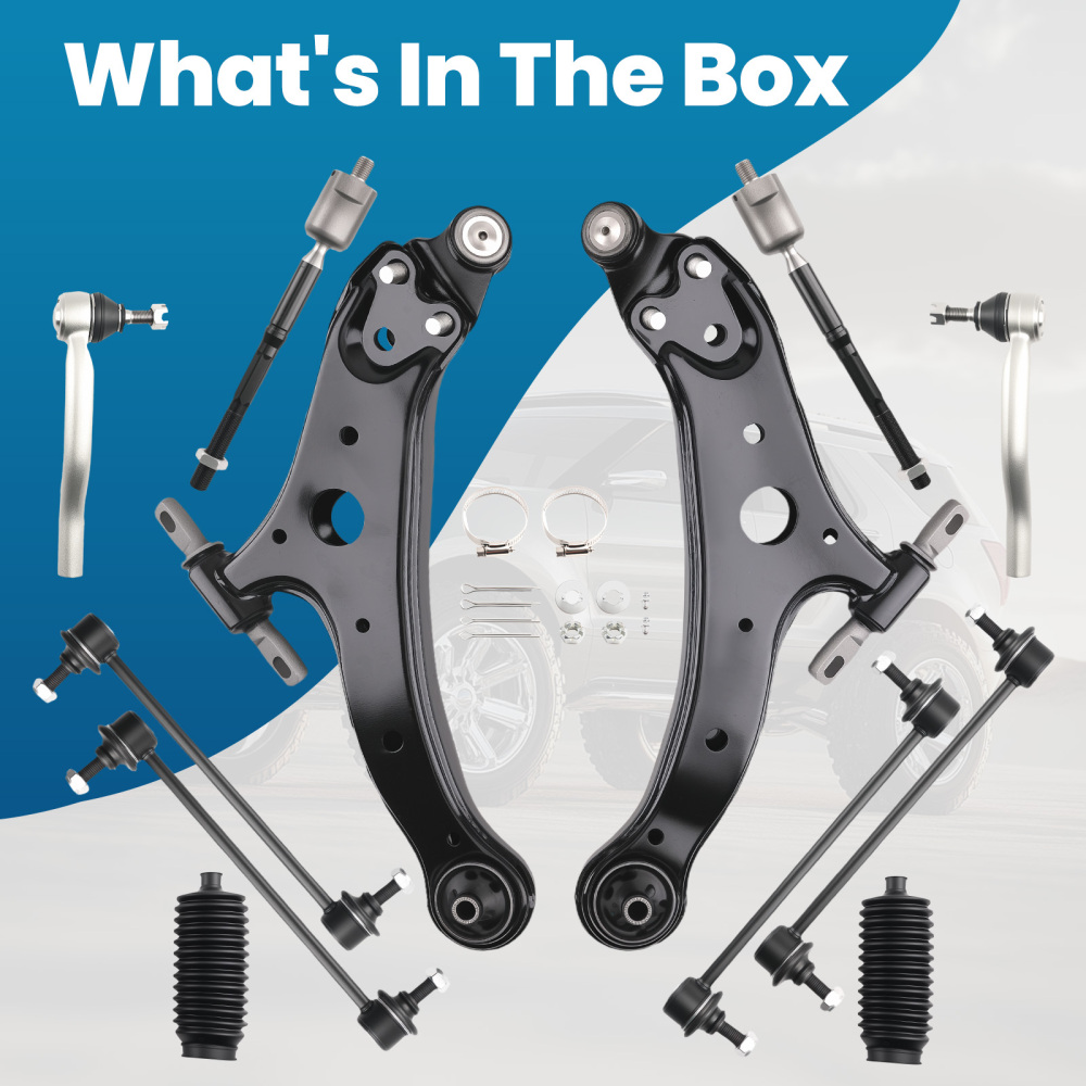 Complete Front Lower Control Arms Ball Joint Sway Bar Link compatible for Camry ES300 02-03