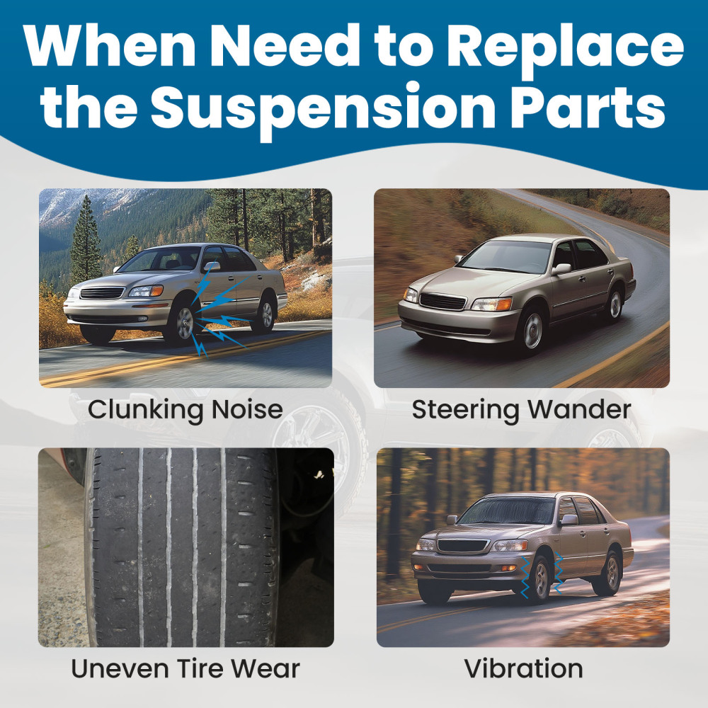 Complete Front Lower Control Arms Ball Joint Sway Bar Link compatible for Camry ES300 02-03