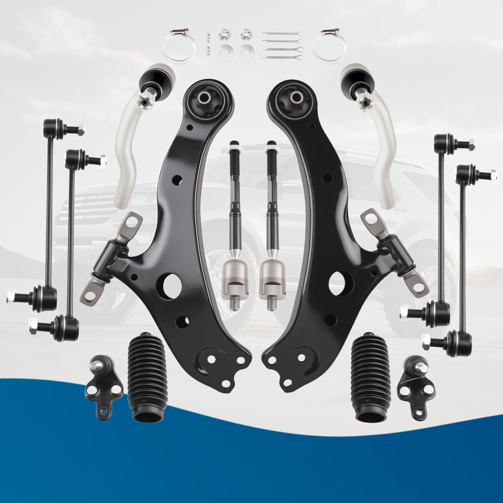 Complete Front Lower Control Arms Ball Joint Sway Bar Link compatible for Camry ES300 02-03