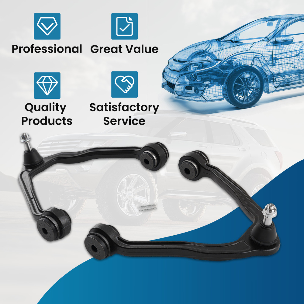 2x Front Upper Control Arm w/ Ball Joint for 1999-06 compatible for Chevy Silverado Sierra 1500