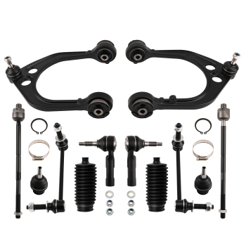 Front Suspension Kit 12x Upper Control Arm For RWD compatible for Chrysler 300 Challenger 05-10