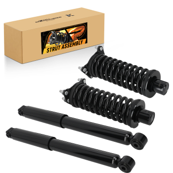 4pcs Front + Rear Struts w/Coil Spring compatible for Jeep Liberty 2002-2012 171577L