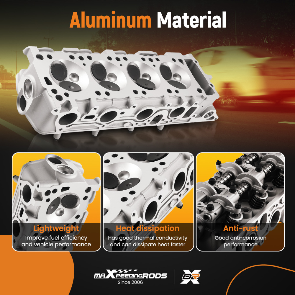 Complete Cylinder Head compatible for Mitsubishi Mighty compatible for Mazda B2600 compatible for Dodge Raider 2.6L SOHC