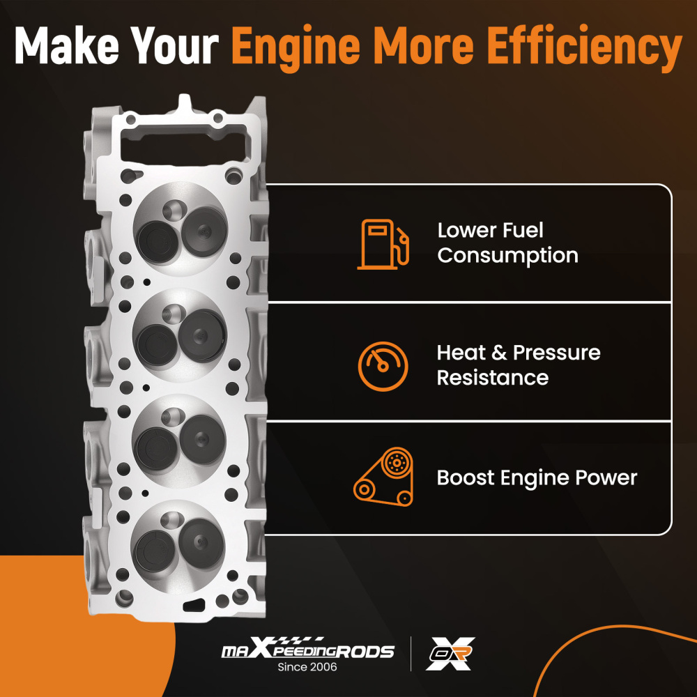 Complete Cylinder Head compatible for Mitsubishi Mighty compatible for Mazda B2600 compatible for Dodge Raider 2.6L SOHC