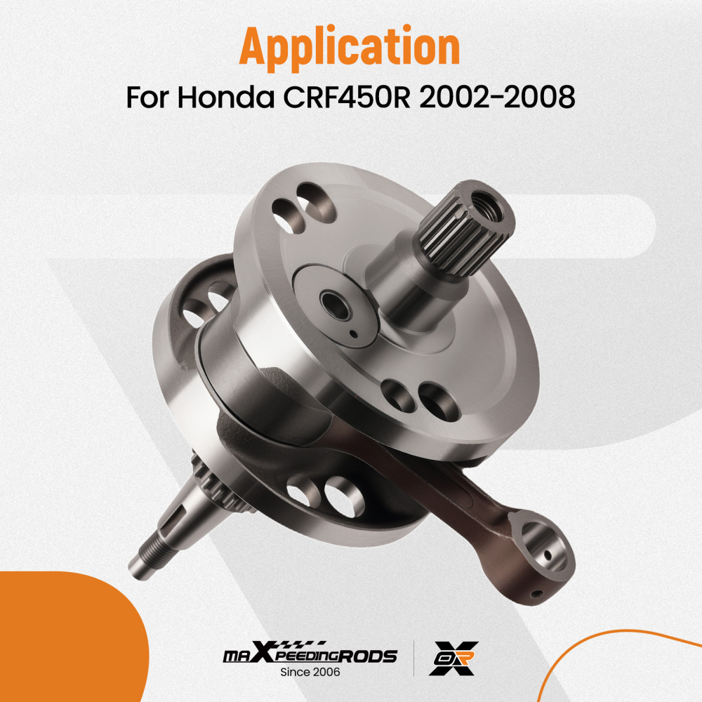 Crankshaft compatible for Honda CRF450R 2002-2008 13000-MEN-850 Direct Replacement