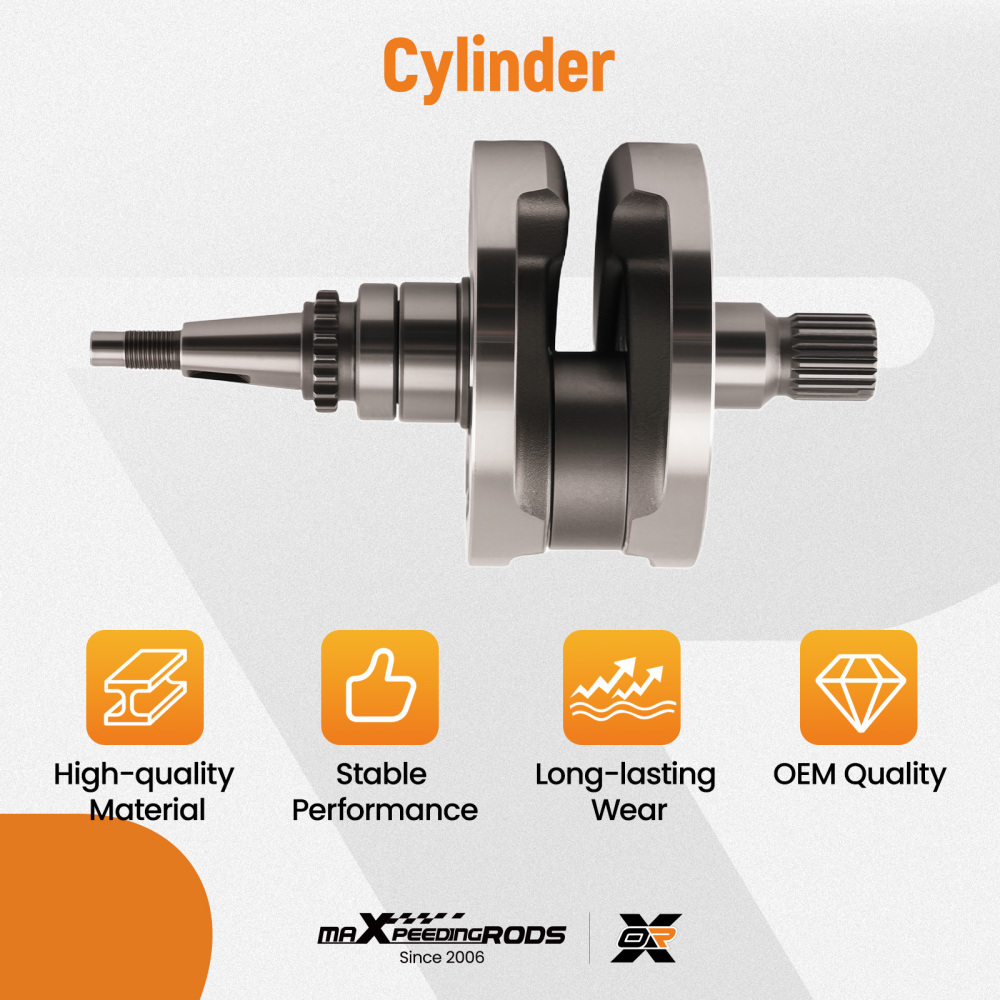 Crankshaft compatible for Honda CRF450R 2002-2008 13000-MEN-850 Direct Replacement