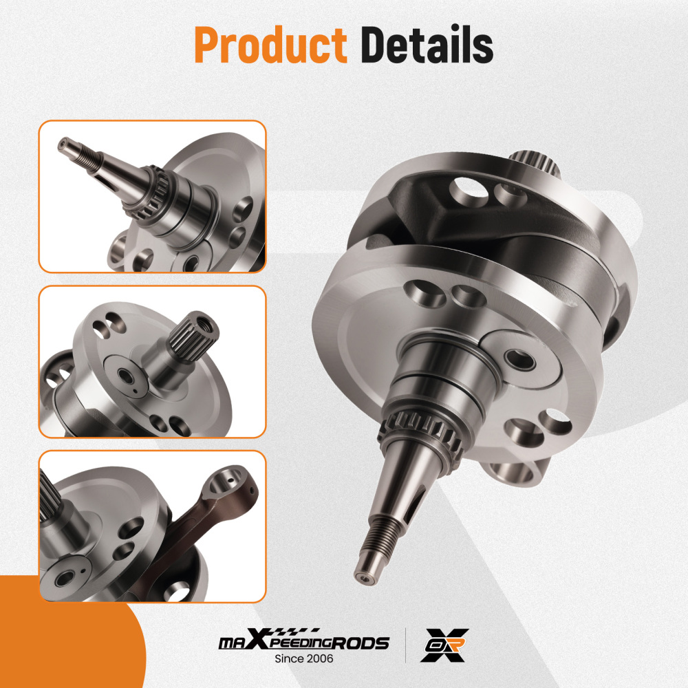 Crankshaft compatible for Honda CRF450R 2002-2008 13000-MEN-850 Direct Replacement