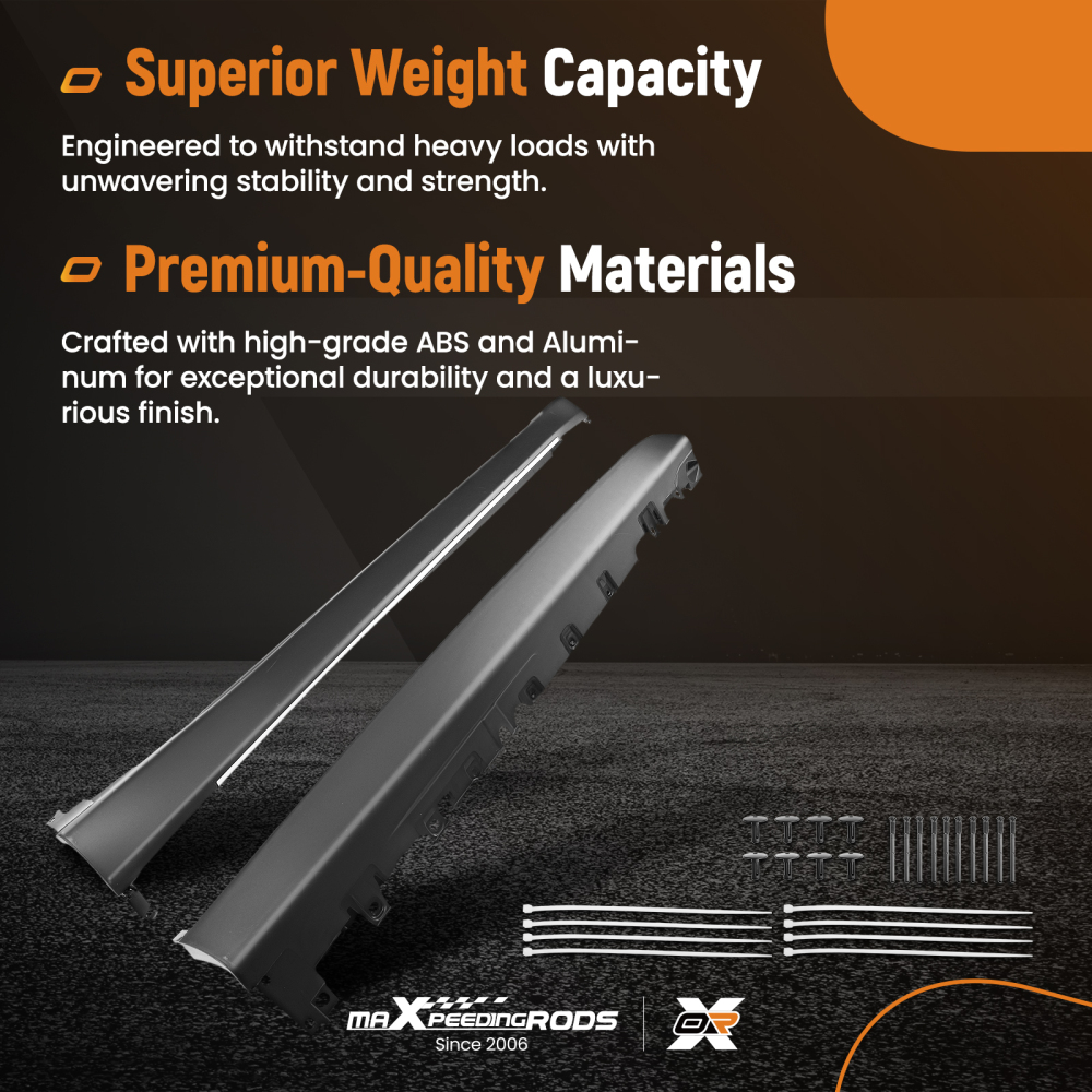 Nerf Bars Side Steps Running Board compatible for BMW X5 F15 F85 14-2018 Black Aluminum Set