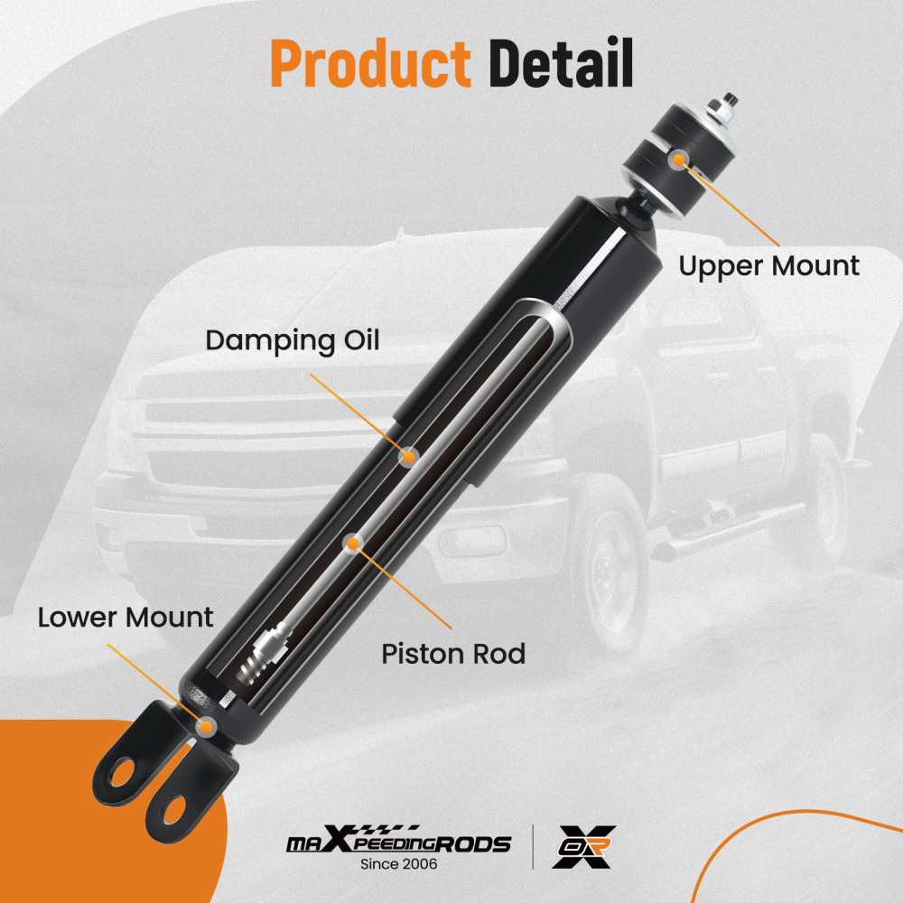 MaXpeedingrods Front Struts Shocks Set compatible for Hummer H3 2006-2010 H3T 2009-2010