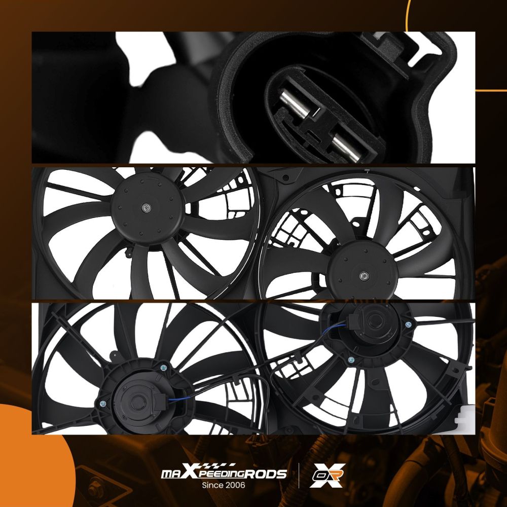 Engine Coolant Radiator Cooling Fan compatible for Toyota Highlander V6 3.5L/L4 2.7L 14-19