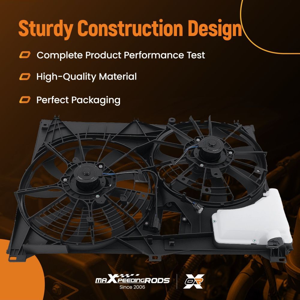 Engine Coolant Radiator Cooling Fan compatible for Toyota Highlander V6 3.5L/L4 2.7L 14-19