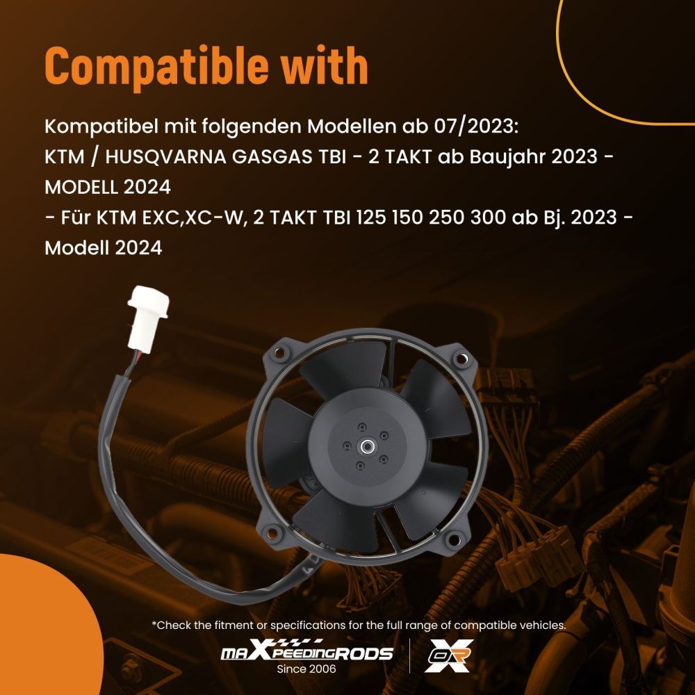 Set Raffreddamento compatibile per Husqvarna TE 125-300i 2023-2024 A39035941044 Plastica