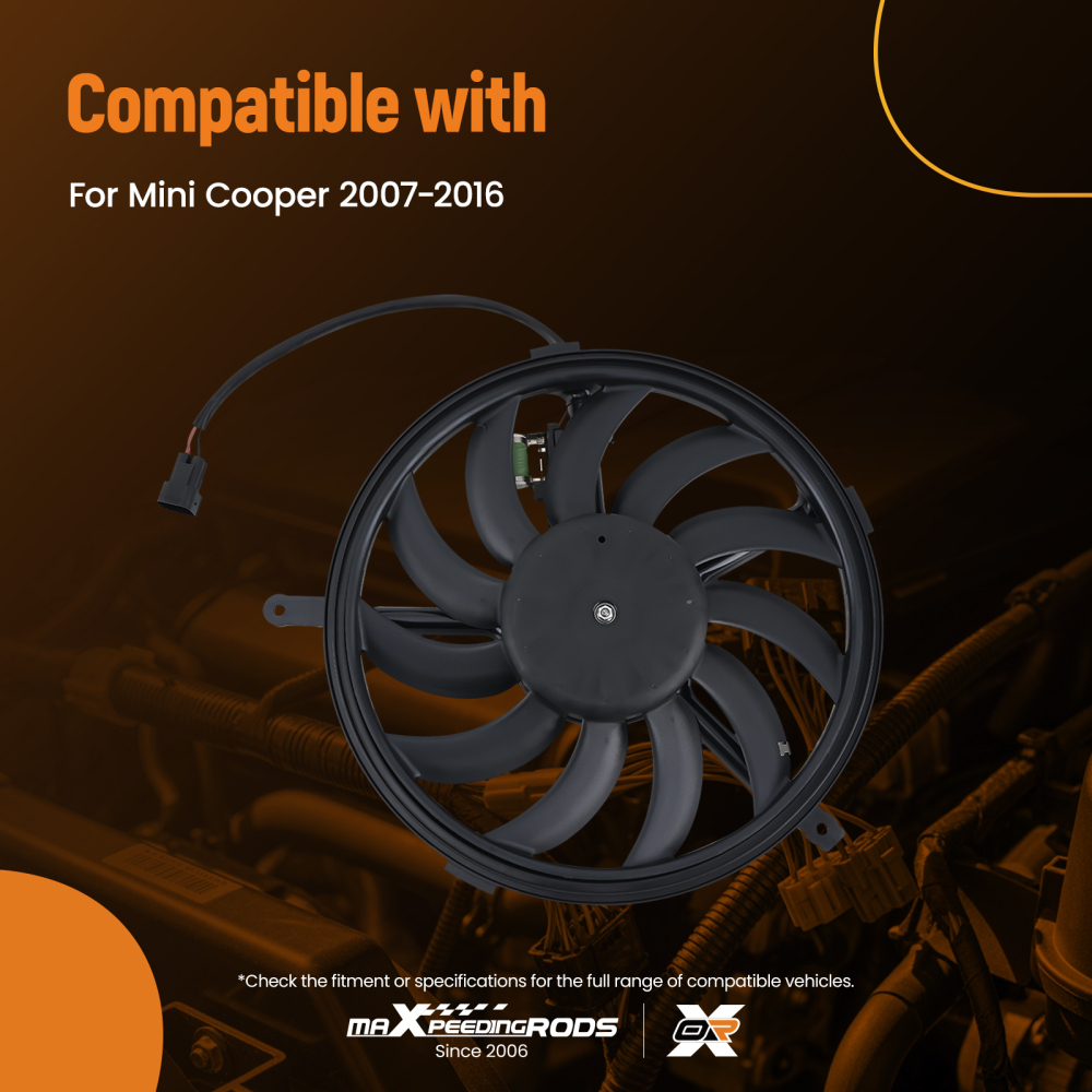 Cooling Fan compatible for Mini R50/R53/R56/R57/R58/R59/R61 2007-2016 17422752632 621508
