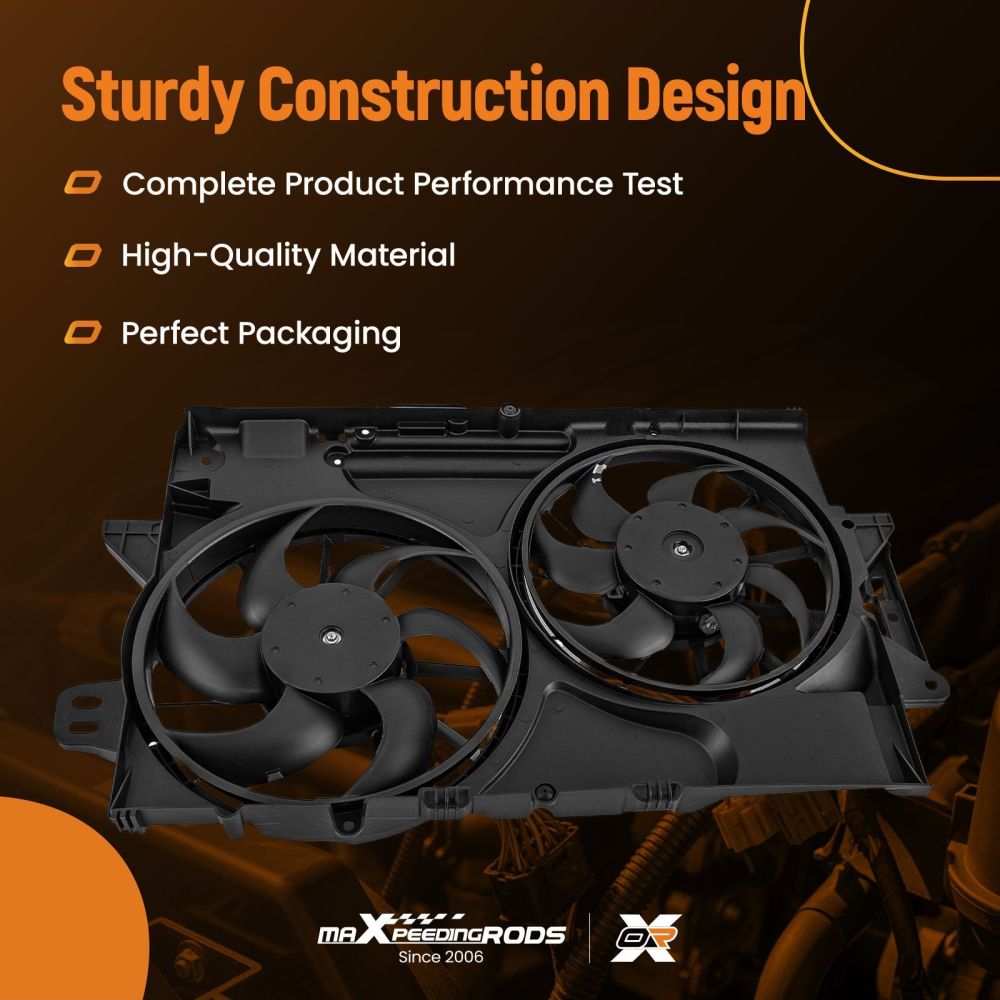 Radiator Fan Assembly compatible for GMC Terrain 3.0L V6 2010-2012 22780241 22780242