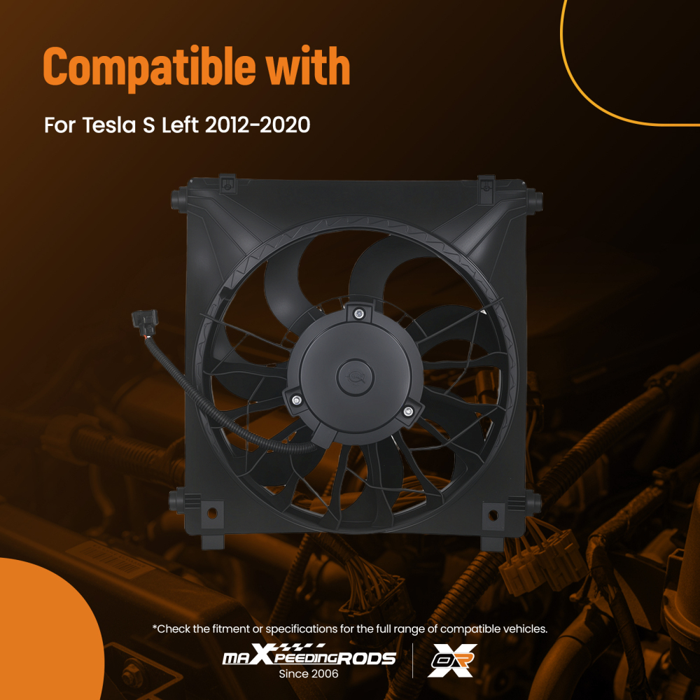 Gruppo Ventola compatibile per Tesla Model S 6007614-00-D 7 Pale 250W Sostituzione Diretta