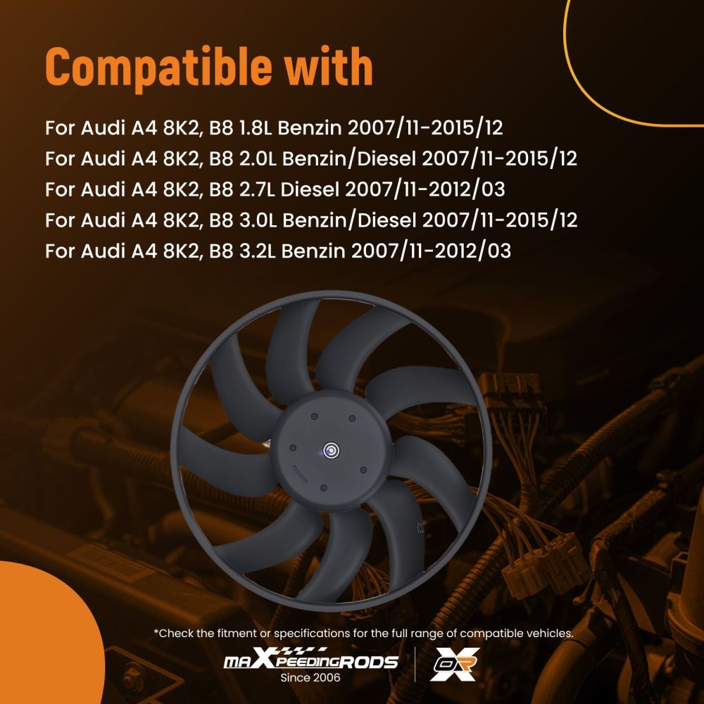 Ventilatore compatibile per Audi A4/A6/A7/Q5 2007-2018 8K0959455M 8K0959455F 8K0959455S