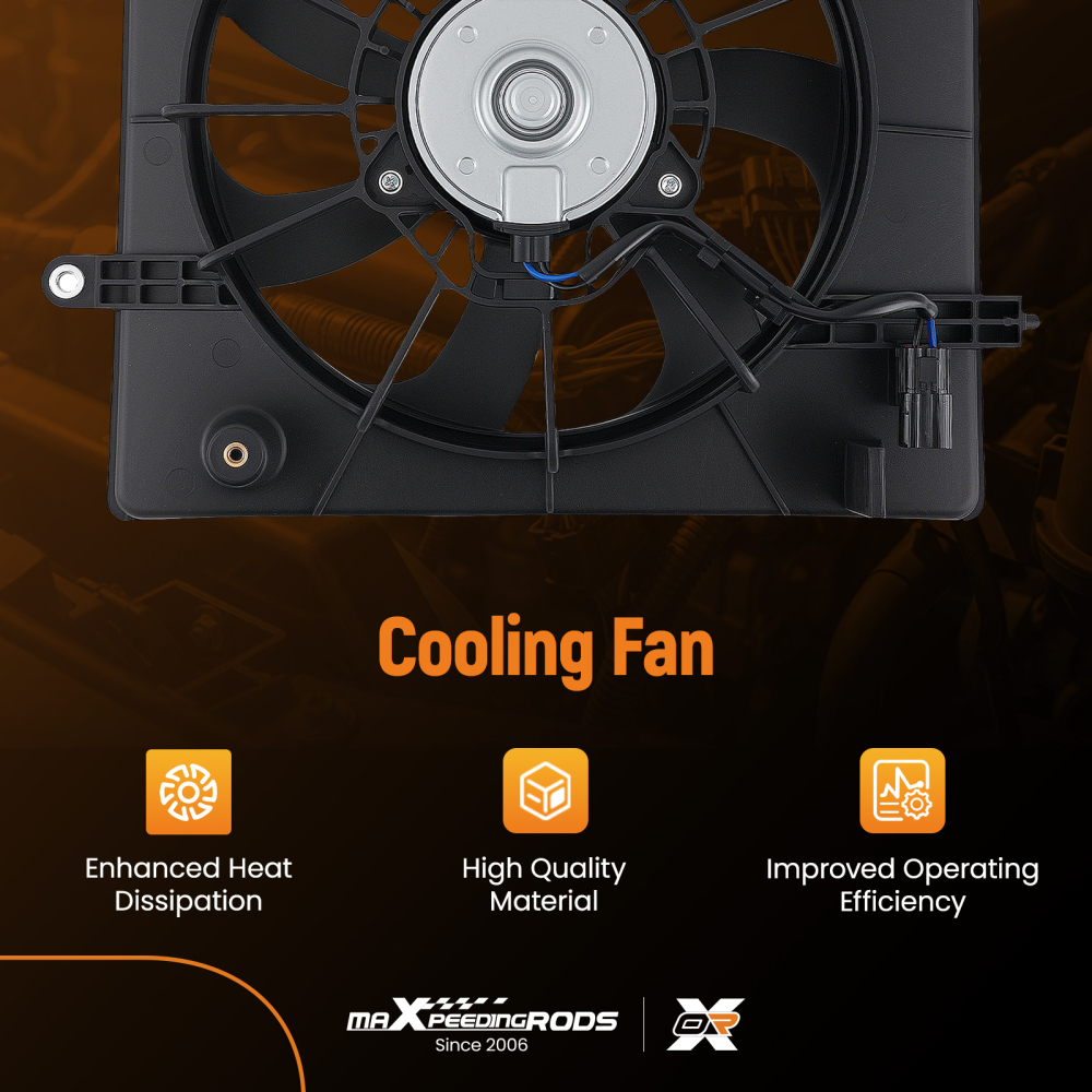 Engine Cooling Fan compatible for Honda Fit 2015 2016 2017 2018 2019 2020 OEM 386165R1003