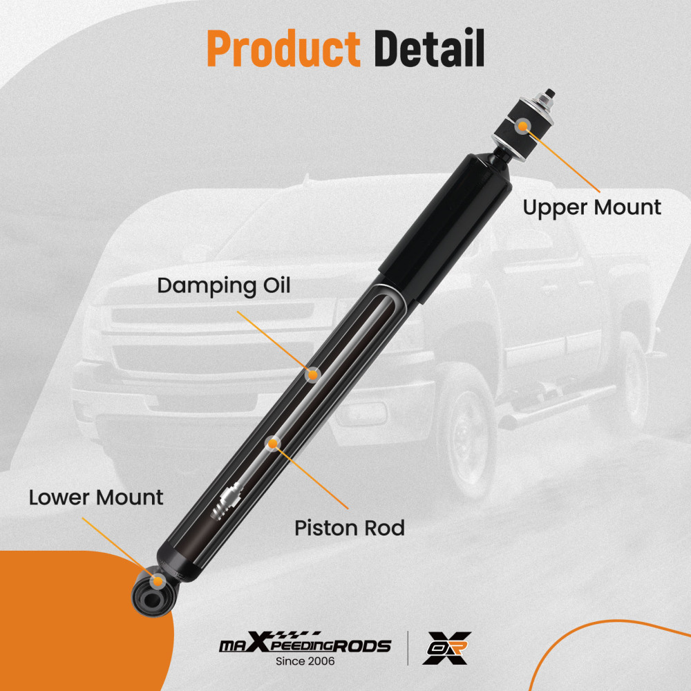 2pcs Front Quick Shock Absorbers compatible for Dodge Ram 1500 3.7L 4.7L 5.7L 5.9L 4WD 2003