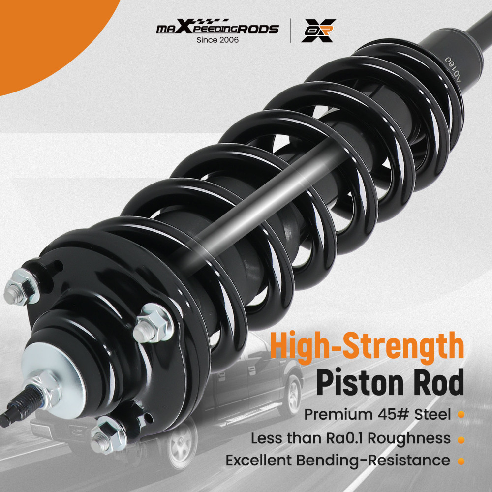 2x Front Left + Right Strut Spring compatible for Toyota Tacoma 2005-2015 2.7L 4.0L