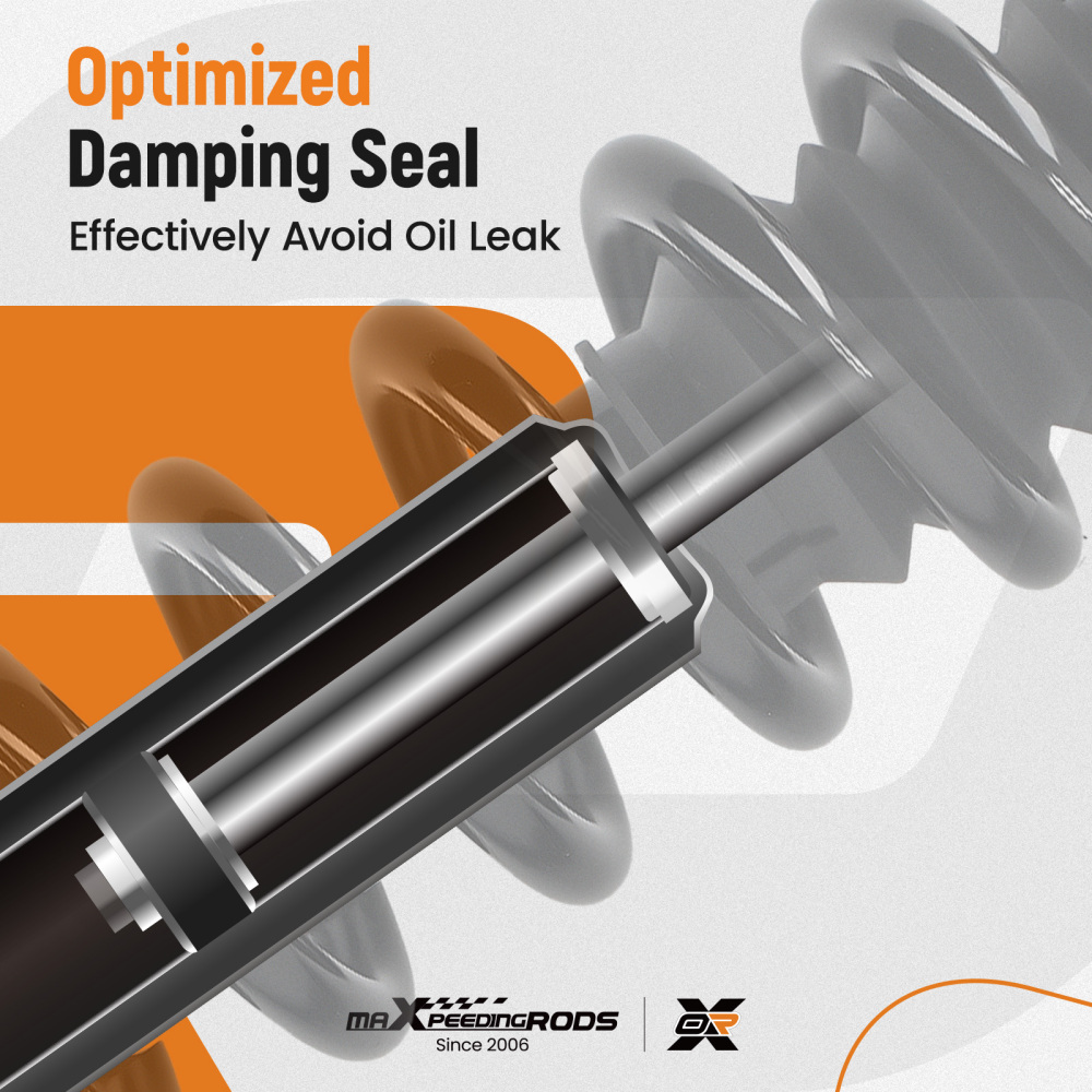 2x Front Left + Right Strut Spring compatible for Toyota Tacoma 2005-2015 2.7L 4.0L