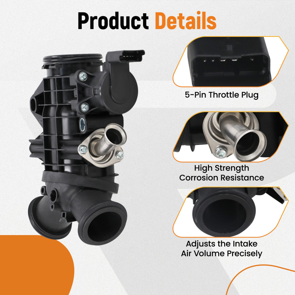 Throttle Body compatible for Land Rover Range Rover Sport Discovery compatible for Jaguar XF 3.0L LR181136