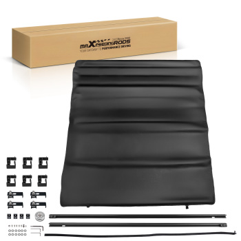 Roll Up Tonneau Cover 5.5ft compatible for Nissan Titan 2017-24 Short Bed W/LED Lamp