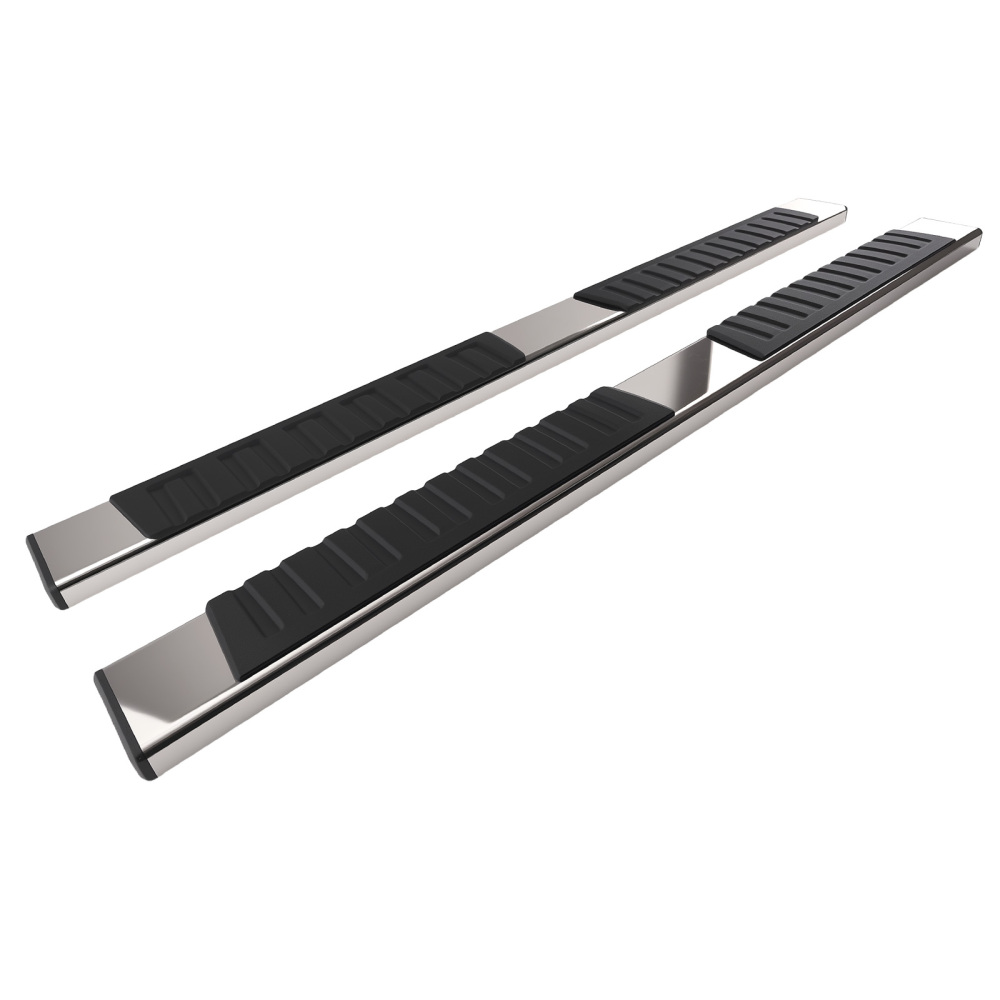 Side Steps Running Boards compatible for Nissan Frontier Crew Cab 2005-2024 Black Silver