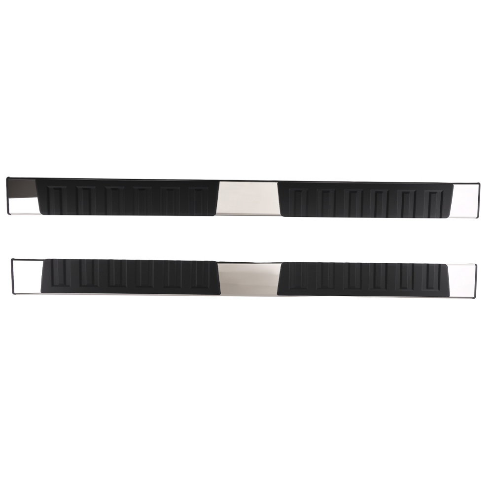 Side Steps Running Boards compatible for Nissan Frontier Crew Cab 2005-2024 Black Silver