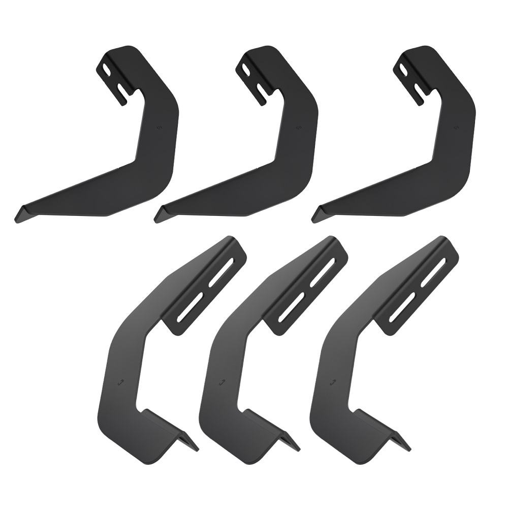 Side Steps Running Boards compatible for Nissan Frontier Crew Cab 2005-2024 Black Silver