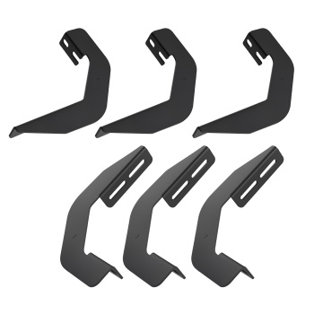 Side Steps Running Boards compatible for Nissan Frontier Crew Cab 2005-2024 Black Silver