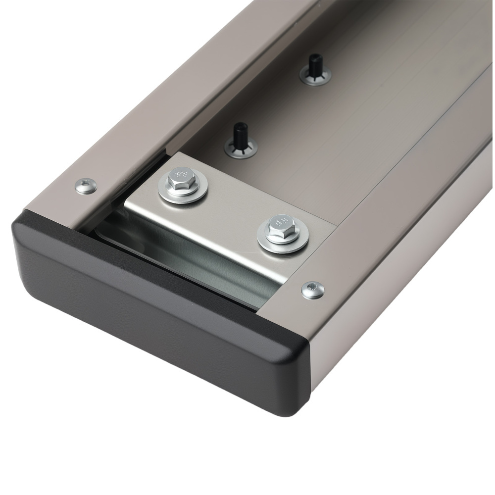 Side Steps Running Boards compatible for Nissan Frontier Crew Cab 2005-2024 Black Silver