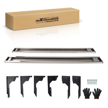 6 inch Nerf Bars compatible for Toyota Tacoma Extended Cab 2005-2023 Black Stainless