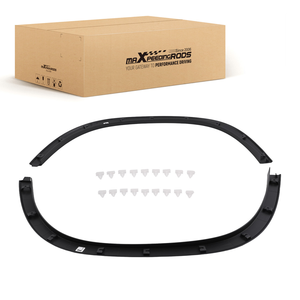 Black Front Fender Flare Kit compatible for Chevrolet Trax 2013-2016 GM1291245 GM1290245