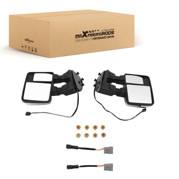 Chrome Mirror Assembly compatible for Ford F-250 F-350 F-450 99-07 3C3Z17682DAA Pair