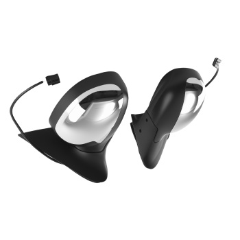 Chrome Mirror Assembly compatible for Ford F-150 F-250 98-02 FO1320138 Power Left Right