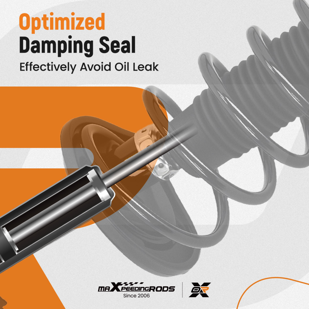 Pair Rear Shocks Struts w/Coil Spring For 2007-2011 compatible for Toyota Camry 2006-12 Avalon