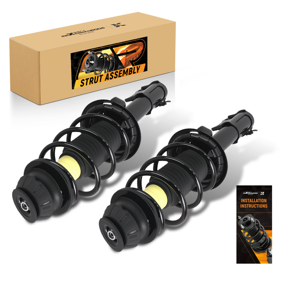 Pair Front Struts Shock w/ Coil Spring Assembly compatible for Toyota Yaris 2006-2011 2012